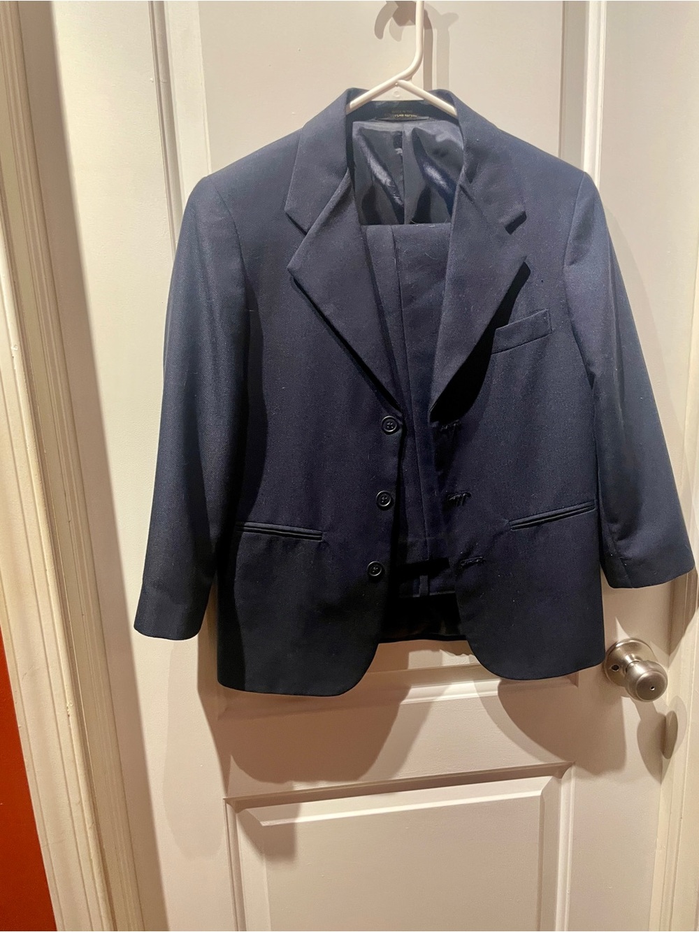 Boys Size 10 regular Classic Tailored Suit - Navy Blue